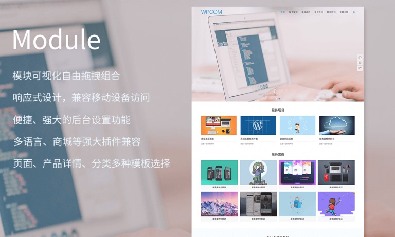 Module 模块化多功能WordPress企业主题