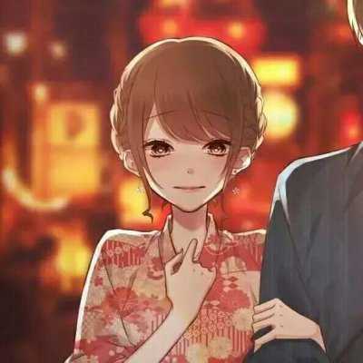 动漫情头男女两张 高清好看的动漫情侣头像两张一组